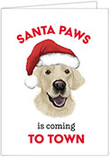 Non-Personalized Holiday Dog Greeting Cards by Donovan Designs (Yellow Labrador)