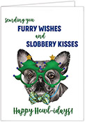 Non-Personalized Holiday Dog Greeting Cards by Donovan Designs (French Bulldog)