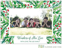 Digital Holiday Photo Cards by Flower & Vine (Happy Greenery)