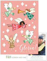 Flower & Vine - Digital Holiday Photo Cards (Gloria Angels)