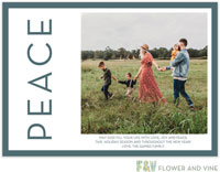 Flower & Vine - Digital Holiday Photo Cards (Peace Side)