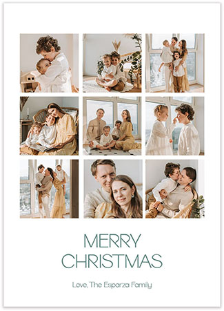 Digital Holiday Photo Cards by Flower & Vine (Simple Collage) Digital Holiday Photo Cards by Flower & Vine (Simple Collage)