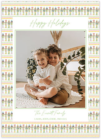 Digital Holiday Photo Cards by Flower & Vine (Nutcracker Border)