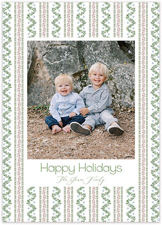 Digital Holiday Photo Cards by Flower & Vine (Winter Fronds) Digital Holiday Photo Cards by Flower & Vine (Winter Fronds)