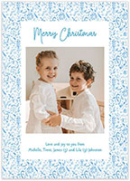 Digital Holiday Photo Cards by Flower & Vine (Winter Pattern - Vertical)