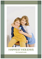 Digital Holiday Photo Cards by Flower & Vine (Overlapped Border - Vertical)