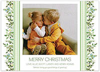 Digital Holiday Photo Cards by Flower & Vine (Border Greenery)