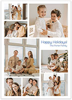 Digital Holiday Photo Cards by Flower & Vine (Holiday Collage)