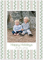 Digital Holiday Photo Cards by Flower & Vine (Winter Fronds)