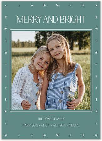 Digital Holiday Photo Cards by Flower & Vine (Star Border) Digital Holiday Photo Cards by Flower & Vine (Star Border)