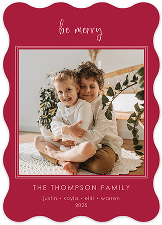 Digital Holiday Photo Cards by Flower & Vine (Minimal Merry) Digital Holiday Photo Cards by Flower & Vine (Minimal Merry)