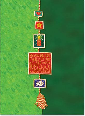 Boxed Charitable Holiday Greeting Cards by Good Cause Greetings - Holiday Symbols