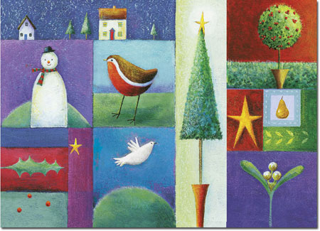 Boxed Charitable Holiday Greeting Cards by Good Cause Greetings - Holiday Collage