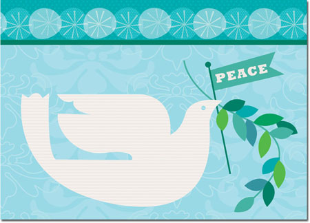 Charitable Holiday Greeting Cards by Good Cause Greetings - Peace Parade
