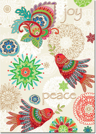 Boxed Charitable Holiday Greeting Cards by Good Cause Greetings - Joy And Peace