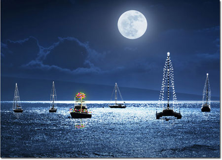 Charitable Holiday Greeting Cards by Good Cause Greetings - Holiday Sail