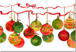 Charitable Holiday Greeting Cards by Good Cause Greetings - Holiday Baubles