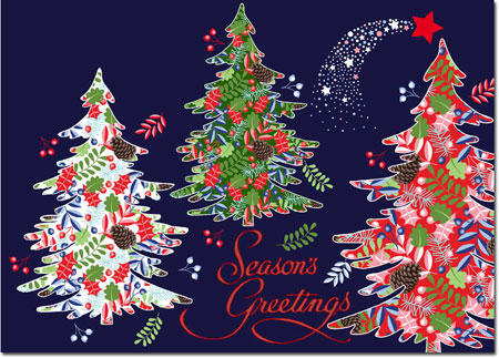 Charitable Holiday Greeting Cards by Good Cause Greetings - Triple Trees Charitable Holiday Greeting Cards by Good Cause Greetings - Triple Trees