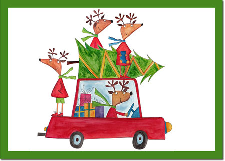 Charitable Holiday Greeting Cards by Good Cause Greetings - Holiday Travels Charitable Holiday Greeting Cards by Good Cause Greetings - Holiday Travels