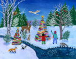 Charitable Holiday Greeting Cards by Good Cause Greetings - Book Trees