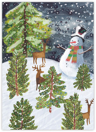 Charitable Holiday Greeting Cards by Good Cause Greetings - Snow Buddy Charitable Holiday Greeting Cards by Good Cause Greetings - Snow Buddy