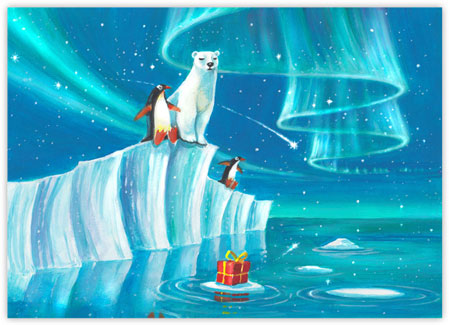 Boxed Charitable Holiday Greeting Cards by Good Cause Greetings - Buddies Boxed Charitable Holiday Greeting Cards by Good Cause Greetings - Buddies