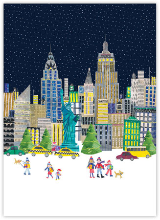 Boxed Charitable Holiday Greeting Cards by Good Cause Greetings - Holidays in NY