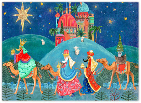 Boxed Charitable Holiday Greeting Cards by Good Cause Greetings - We Three Kings