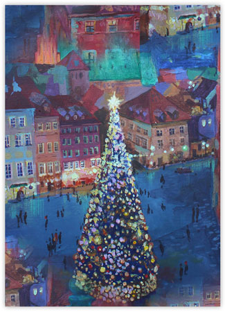 Charitable Holiday Greeting Cards by Good Cause Greetings - One Magnificent Tree