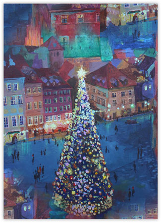 Charitable Holiday Greeting Cards by Good Cause Greetings - One Magnificent Tree Charitable Holiday Greeting Cards by Good Cause Greetings - One Magnificent Tree