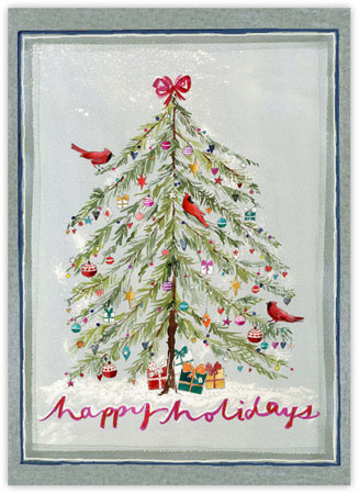 Charitable Holiday Greeting Cards by Good Cause Greetings - Holiday Tree