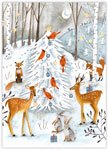Charitable Holiday Greeting Cards by Good Cause Greetings - Woodland Wildlife