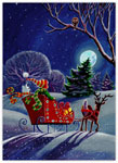 Charitable Holiday Greeting Cards by Good Cause Greetings - Moonlight Journey