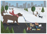 Boxed Charitable Holiday Greeting Cards by Good Cause Greetings - Walk Time