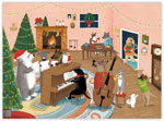 Charitable Holiday Greeting Cards by Good Cause Greetings - Canine Carolers