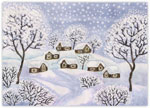 Charitable Holiday Greeting Cards by Good Cause Greetings - Cabins in the Snow