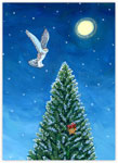Charitable Holiday Greeting Cards by Good Cause Greetings - Snowy Owl