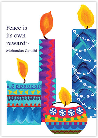 Boxed Holiday Greeting Cards by Good Cause Greetings - Contemporary Candles