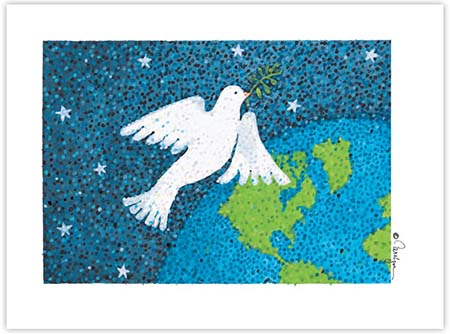 Charitable Holiday Greeting Cards by Good Cause Greetings - Dove & Globe
