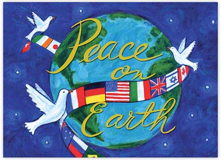Charitable Holiday Greeting Cards by Good Cause Greetings - Peace on Earth