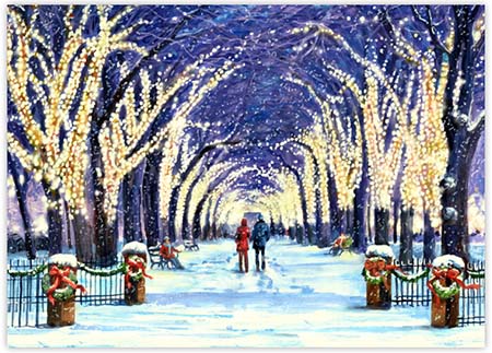 Charitable Holiday Greeting Cards by Good Cause Greetings - Holiday Stroll Charitable Holiday Greeting Cards by Good Cause Greetings - Holiday Stroll