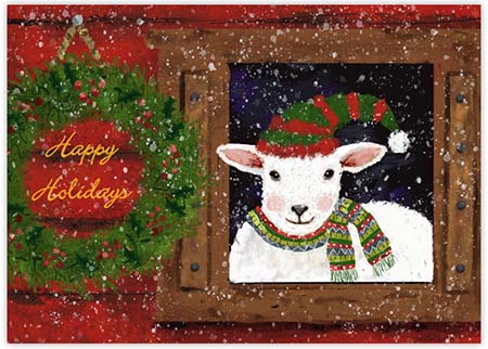 Boxed Holiday Greeting Cards by Good Cause Greetings - Baaaa! Boxed Holiday Greeting Cards by Good Cause Greetings - Baaaa!