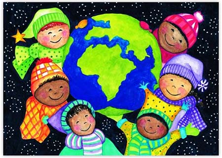 Boxed Holiday Greeting Cards by Good Cause Greetings - Children are the Future Boxed Holiday Greeting Cards by Good Cause Greetings - Children are the Future