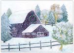 Charitable Holiday Greeting Cards by Good Cause Greetings - Country Barn