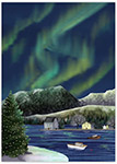 Charitable Holiday Greeting Cards by Good Cause Greetings - Northern Lights