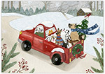 Boxed Holiday Greeting Cards by Good Cause Greetings - Truckful of Friends