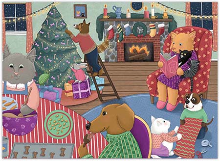 Boxed Holiday Greeting Cards by Good Cause Greetings - Holiday Party Boxed Holiday Greeting Cards by Good Cause Greetings - Holiday Party