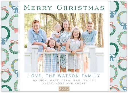 Digital Holiday Photo Cards by HollyDays (Cute Wreaths)