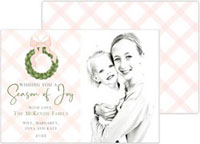 Digital Holiday Photo Cards by HollyDays (Lattice Wreath)