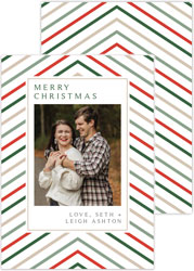 Digital Holiday Photo Cards by HollyDays (Modern Stripe)